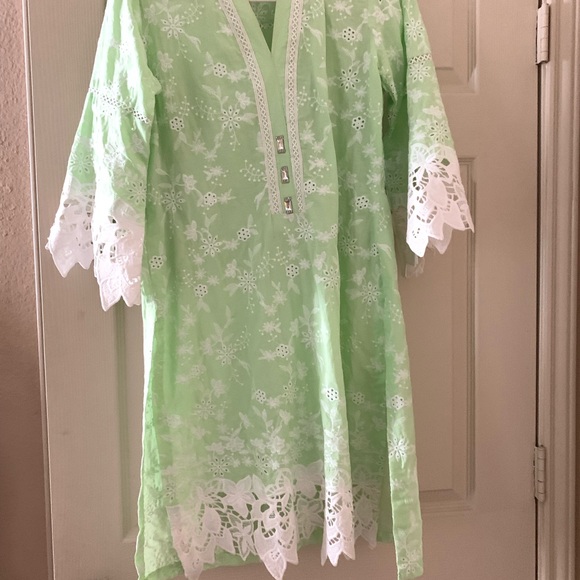 Small light lime green Kurta - Picture 2 of 2